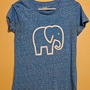 Blue womens Medium elephant shirt